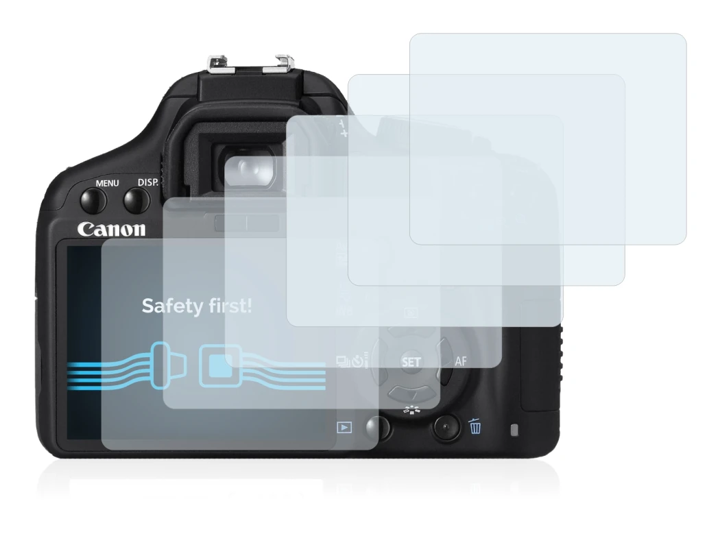 Imagen del dispositivo Canon EOS 450D con una amplia variedad de protectores de pantalla.