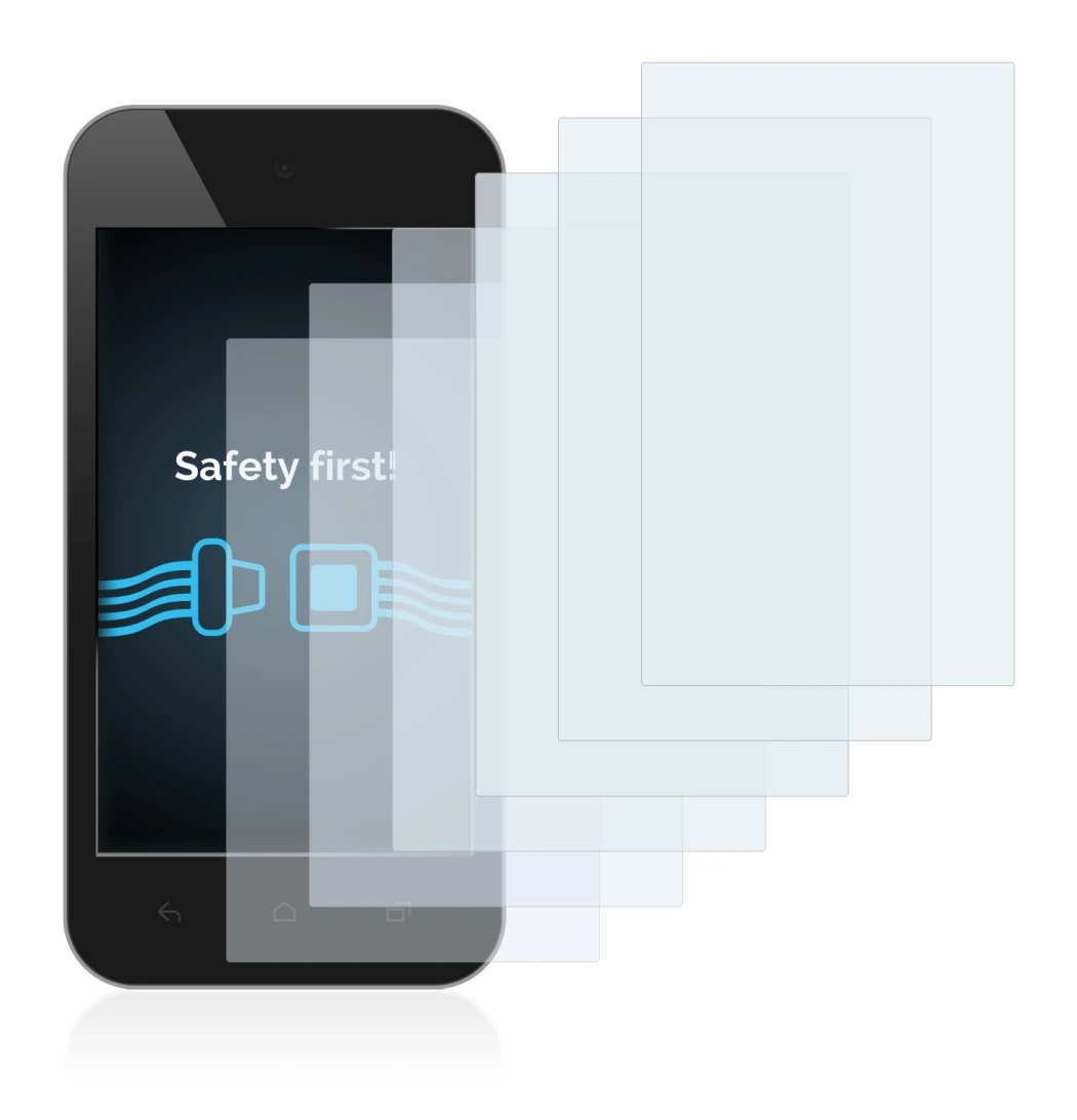 Imagen del dispositivo con una amplia variedad de protectores de pantalla.