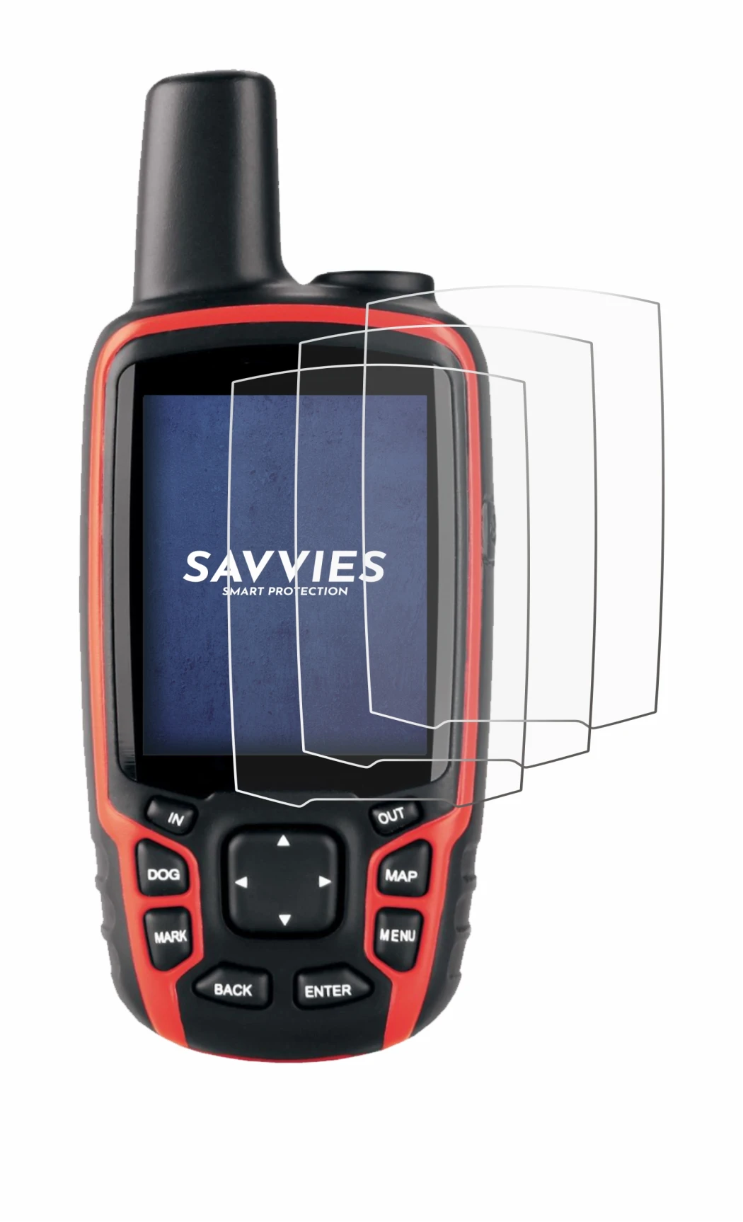 Imagen del dispositivo Garmin Astro 320 con una amplia variedad de protectores de pantalla.