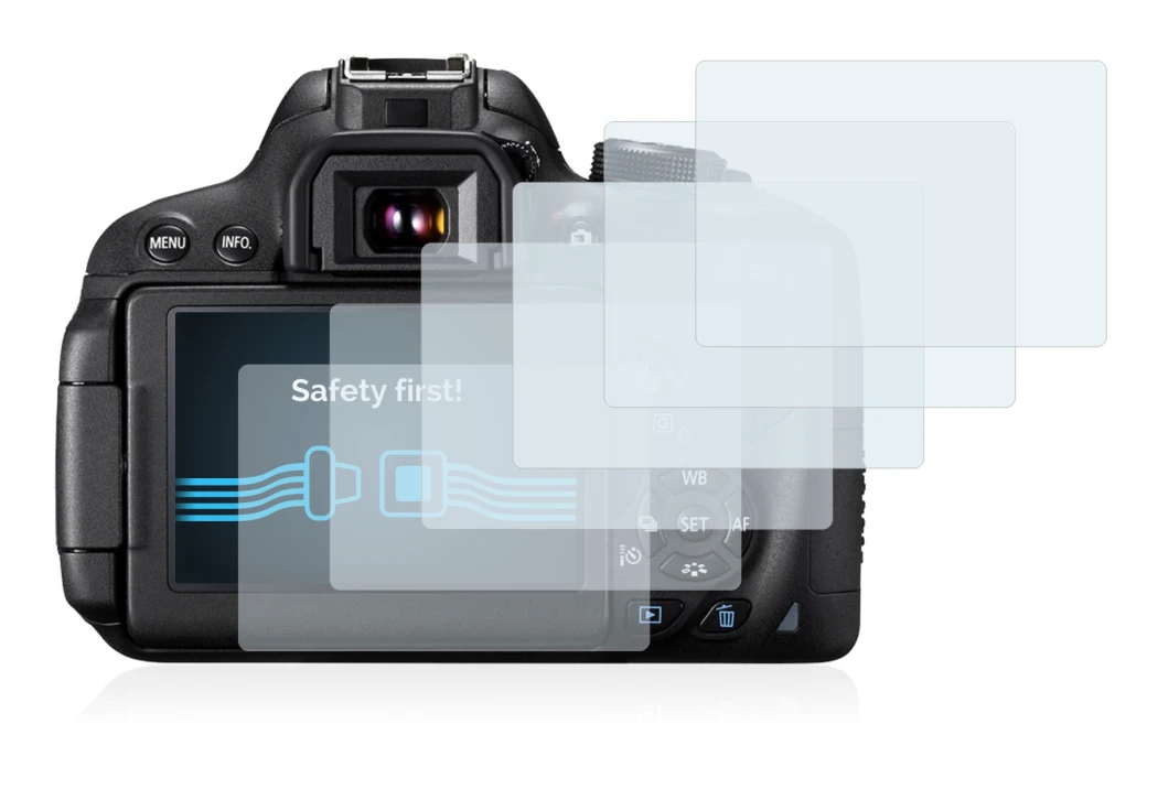 Imagen del dispositivo Canon EOS 700D con una amplia variedad de protectores de pantalla.