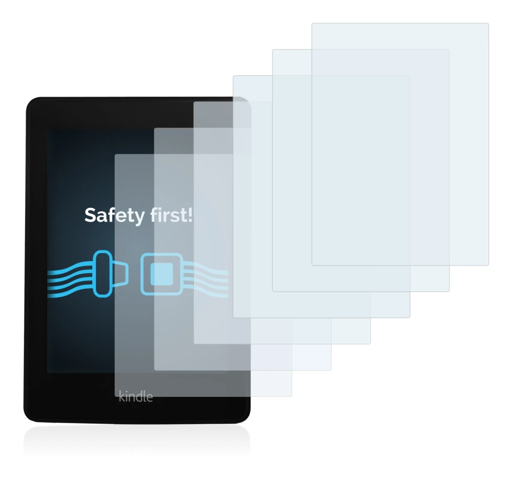 Imagen del dispositivo Amazon Kindle Paperwhite 2013 con una amplia variedad de protectores de pantalla.