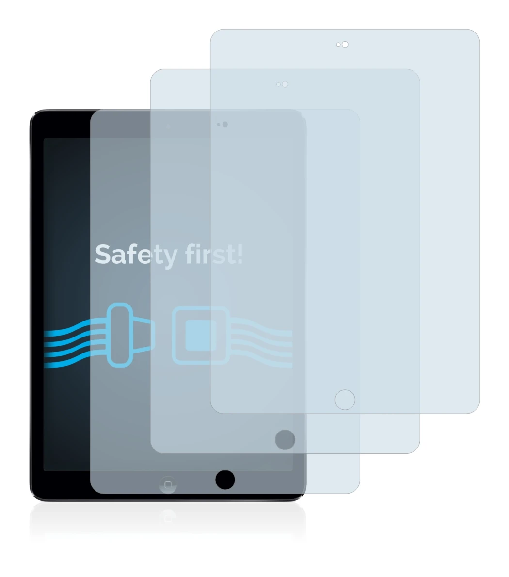 Imagen del dispositivo Apple iPad Air 2013 con una amplia variedad de protectores de pantalla.