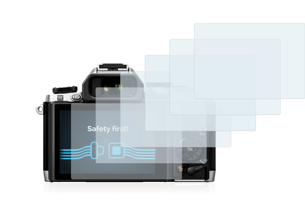 Imagen del dispositivo Olympus OM-D E-M10 con una amplia variedad de protectores de pantalla.