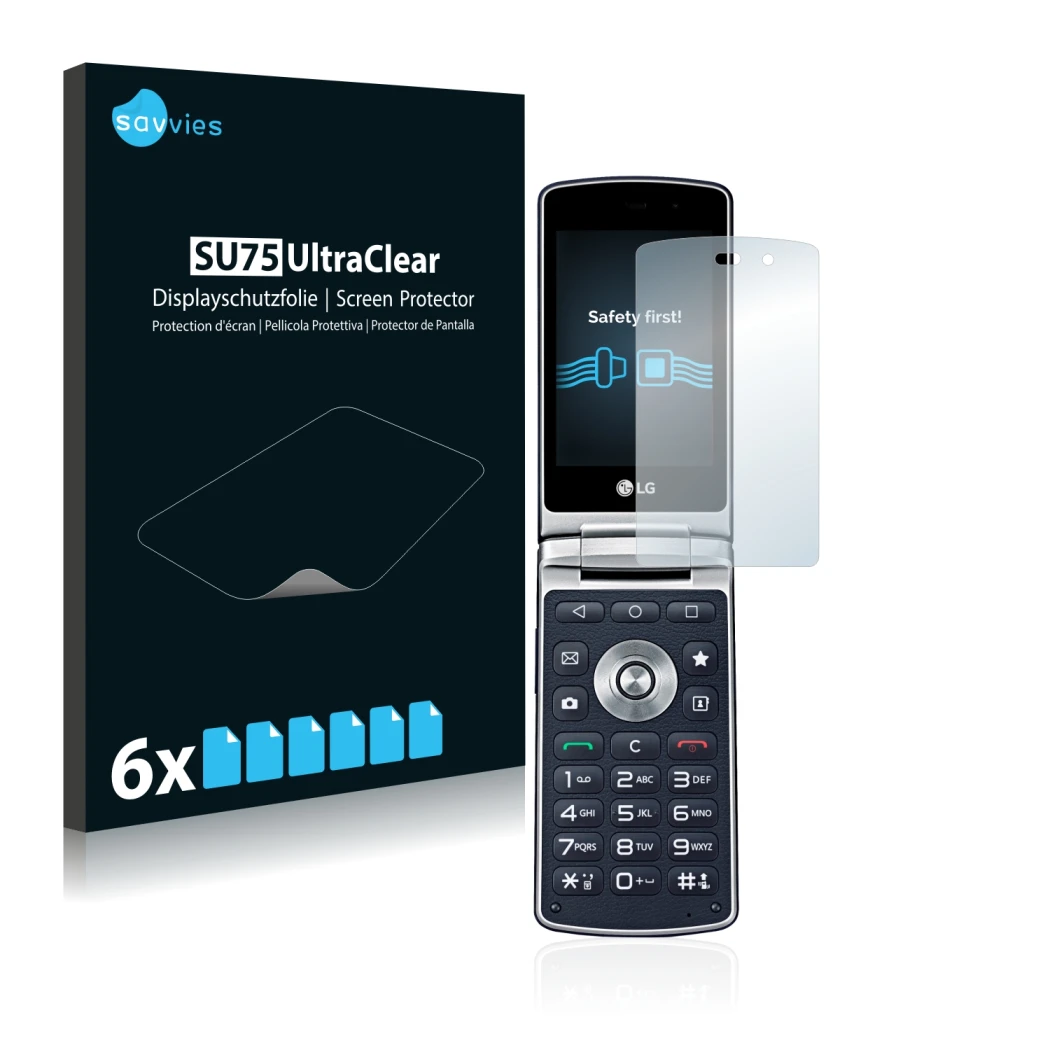 Parte frontal de un envase de producto con el logotipo de la marca Savvies. Al lado se muestra el dispositivo LG Wine Smart H4