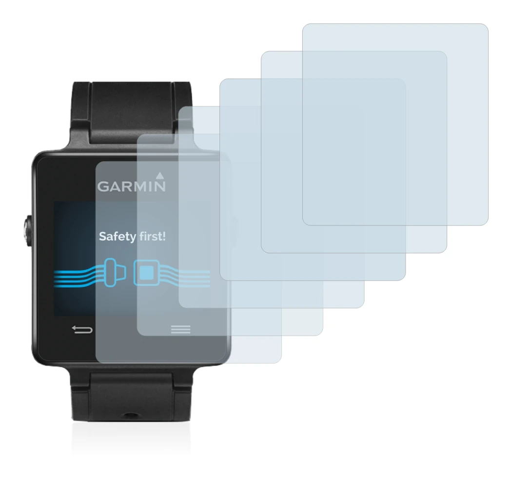 Imagen del dispositivo Garmin vivoactive con una amplia variedad de protectores de pantalla.