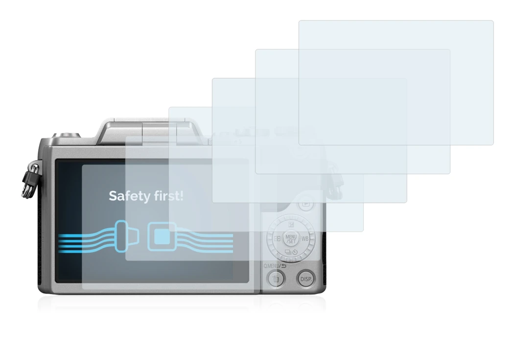 Imagen del dispositivo Panasonic Lumix DMC-GF7 con una amplia variedad de protectores de pantalla.