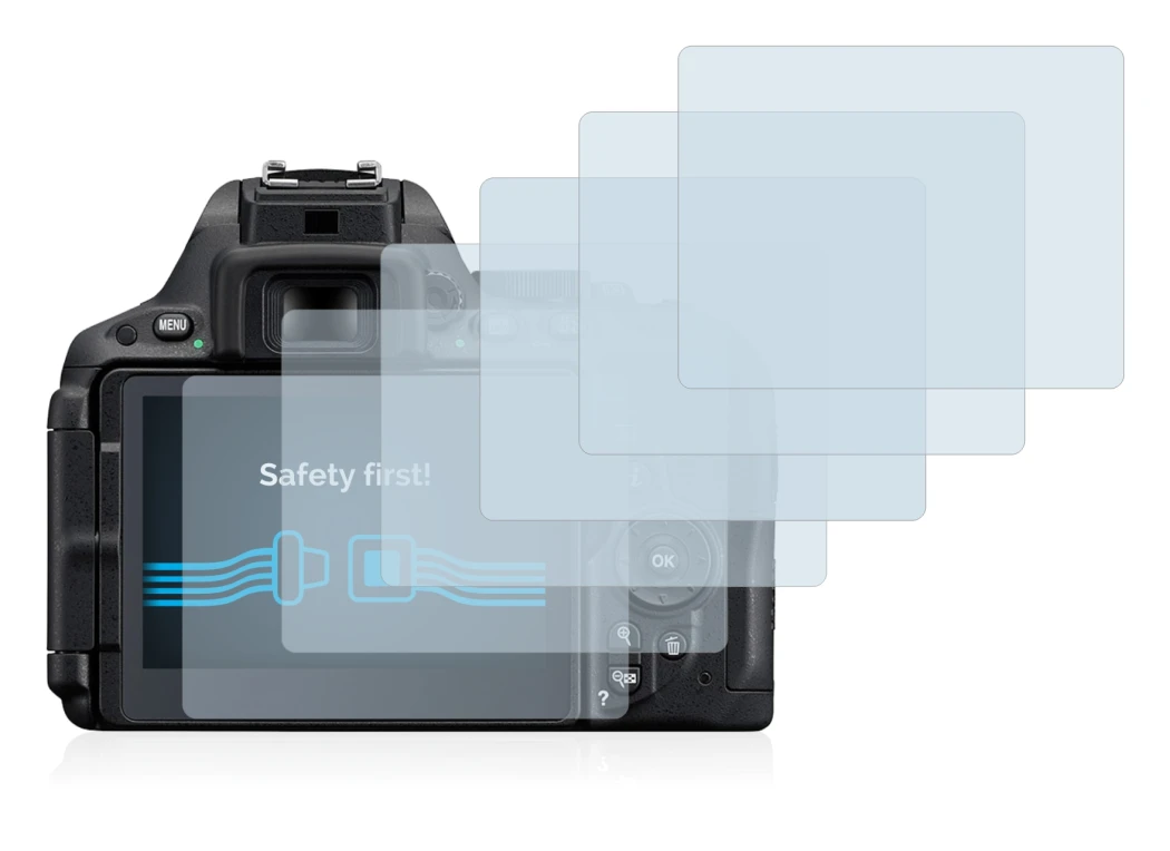Imagen del dispositivo Nikon D5500 con una amplia variedad de protectores de pantalla.