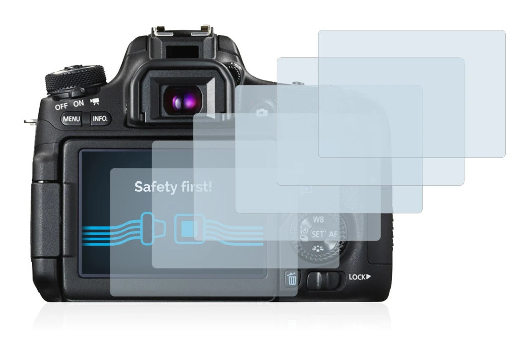 Imagen del dispositivo Canon EOS 760D con una amplia variedad de protectores de pantalla.
