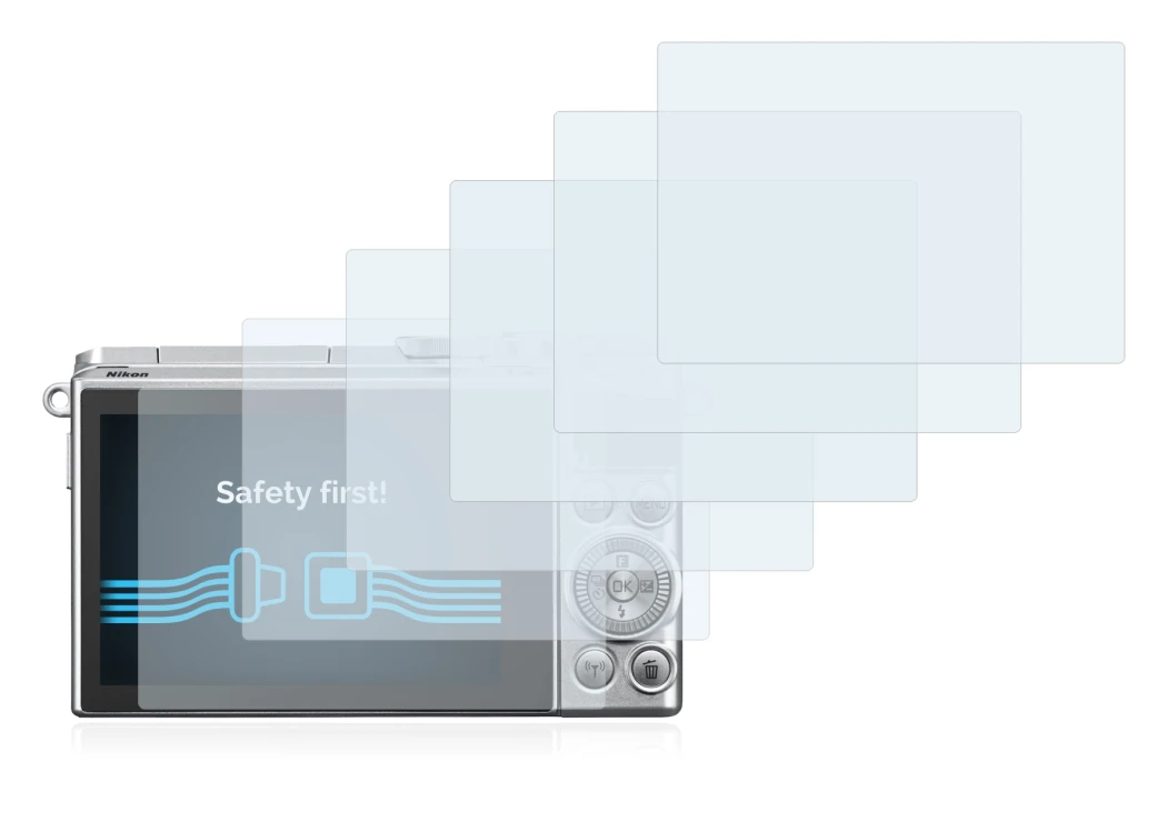 Imagen del dispositivo Nikon 1 J5 con una amplia variedad de protectores de pantalla.
