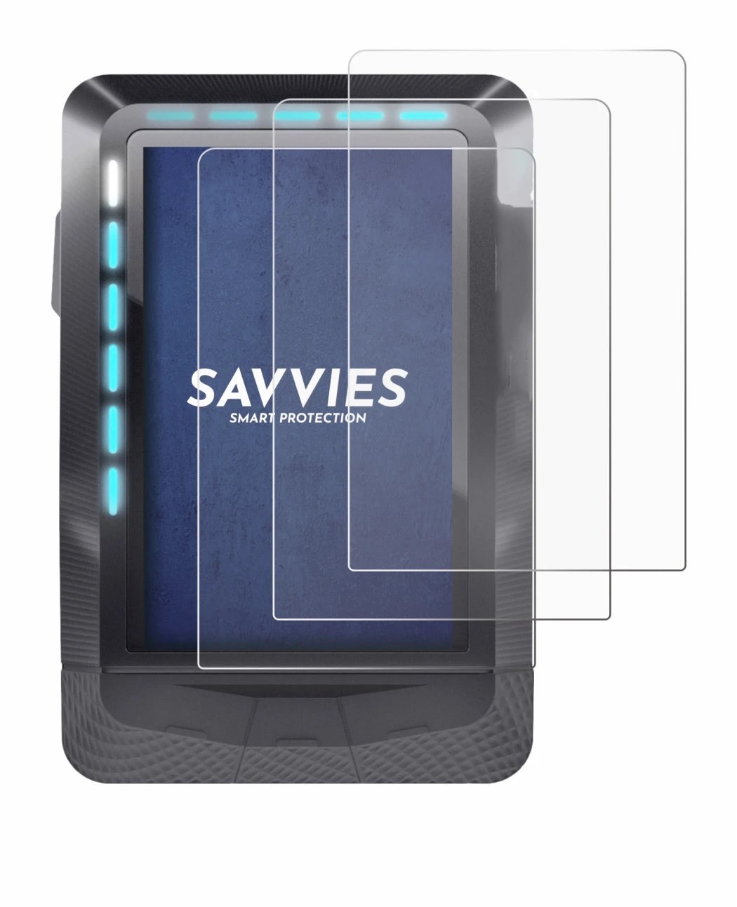 Imagen del dispositivo Wahoo Elemnt GPS con una amplia variedad de protectores de pantalla.