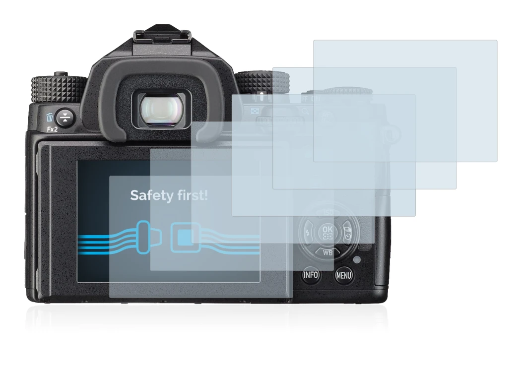 Imagen del dispositivo Pentax KP con una amplia variedad de protectores de pantalla.