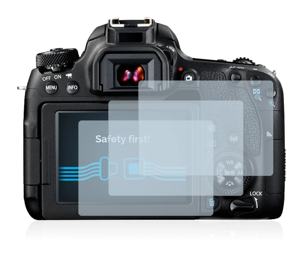 Imagen del dispositivo Canon EOS 77D con una amplia variedad de protectores de pantalla.