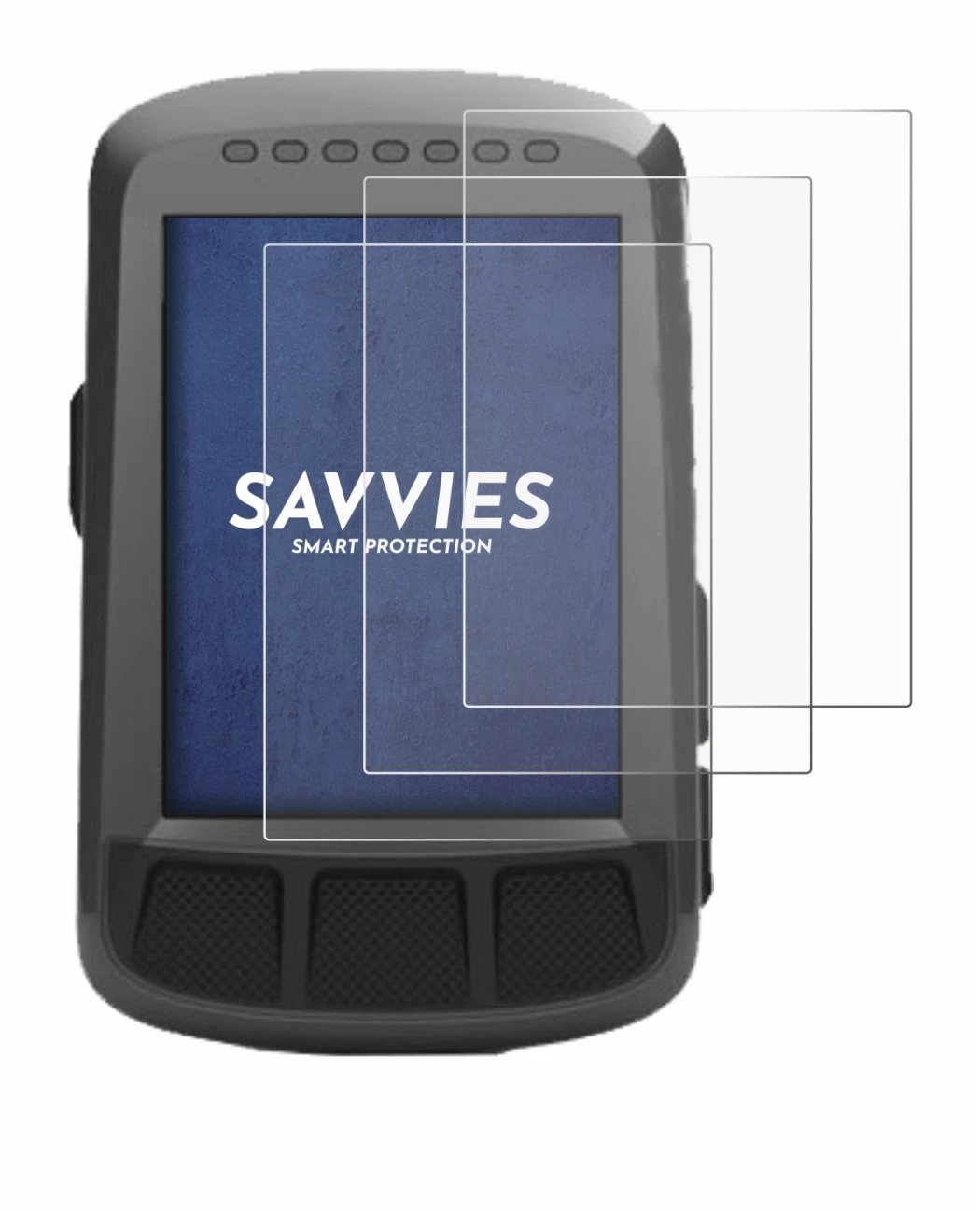 Imagen del dispositivo Wahoo Elemnt Bolt GPS con una amplia variedad de protectores de pantalla.