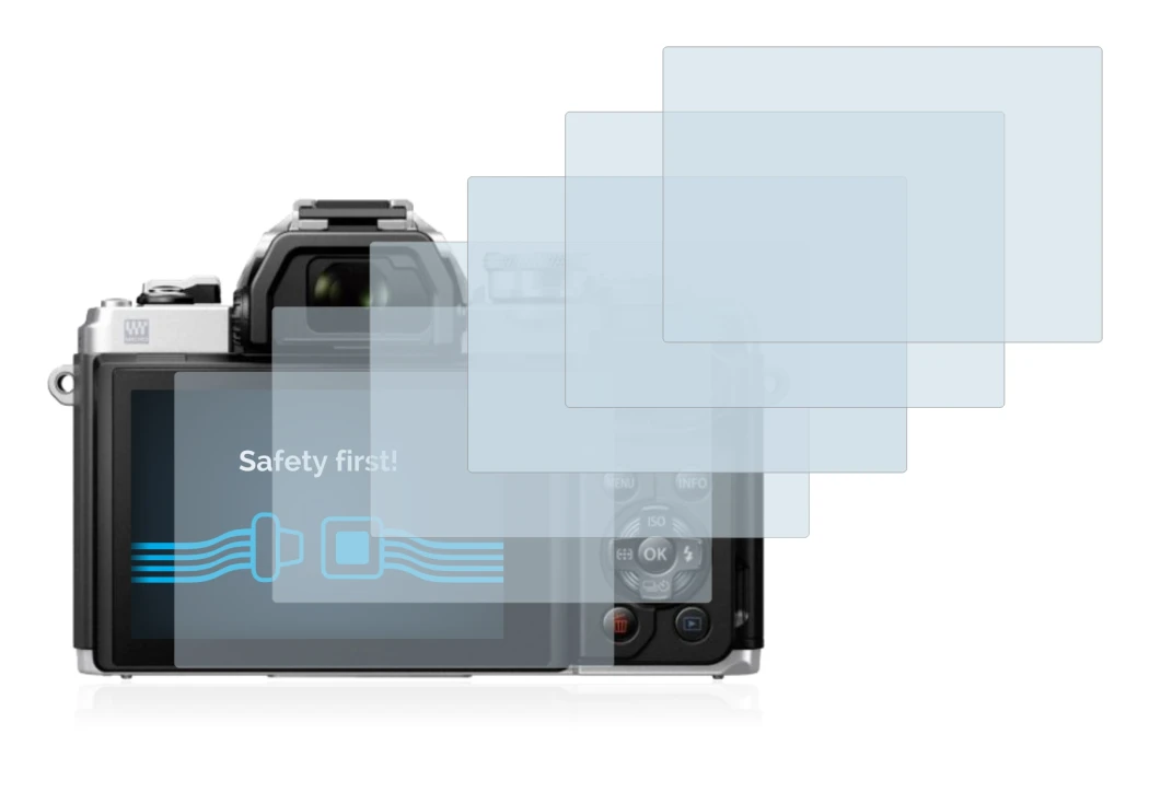Imagen del dispositivo Olympus OM-D E-M10 Mark III con una amplia variedad de protectores de pantalla.