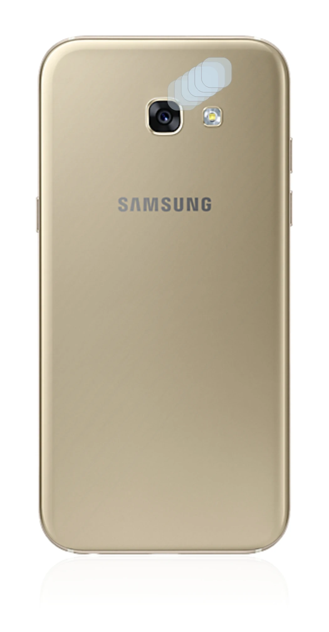 Imagen del dispositivo Samsung Galaxy A5 2017 (SÓLO Cámara) con una amplia variedad de protectores de pantalla.