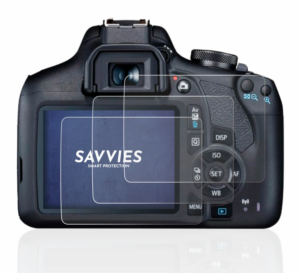 Imagen del dispositivo Canon EOS 2000D con una amplia variedad de protectores de pantalla.