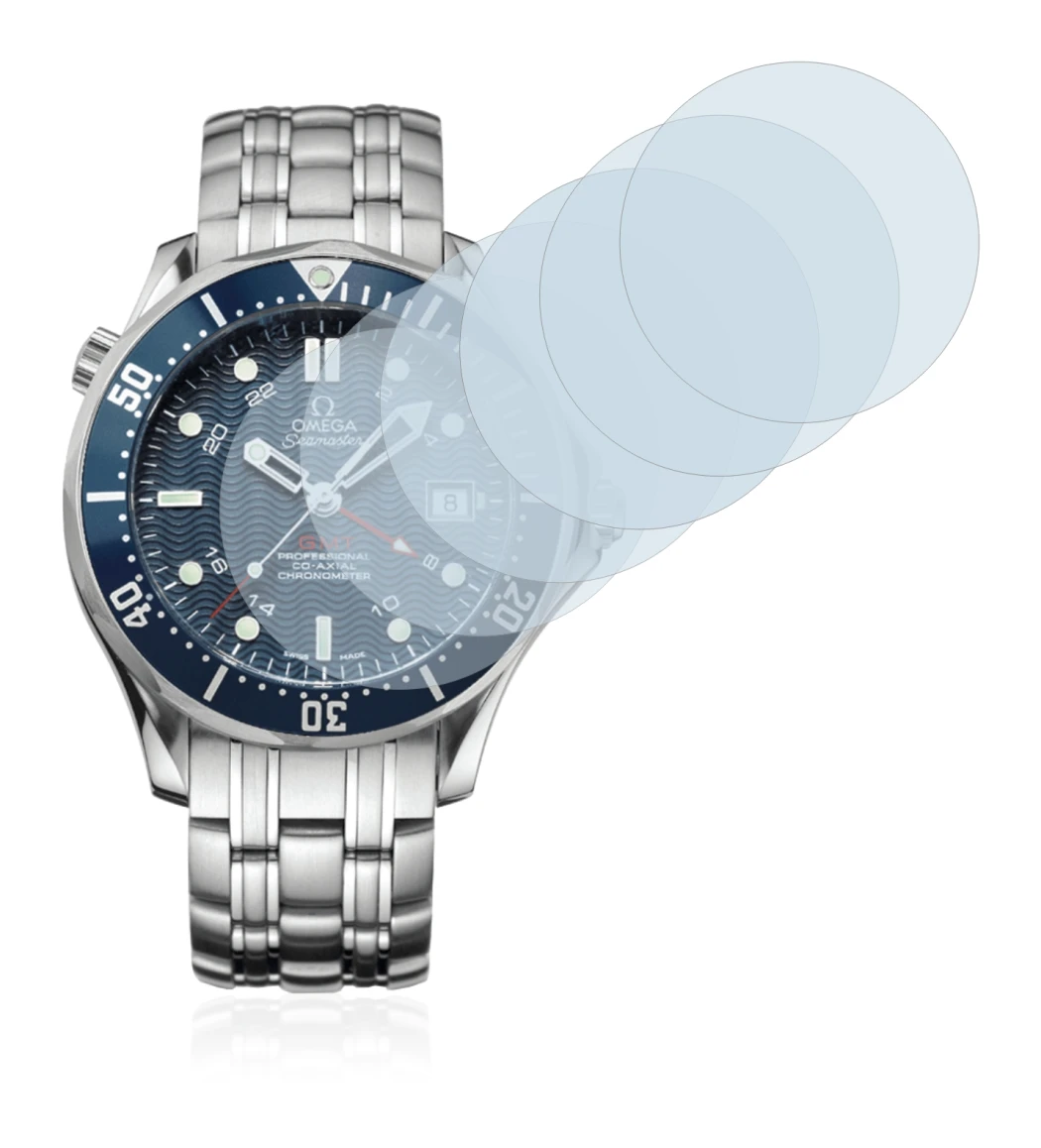 Imagen del dispositivo Omega Seamaster Diver (41 mm) con una amplia variedad de protectores de pantalla.