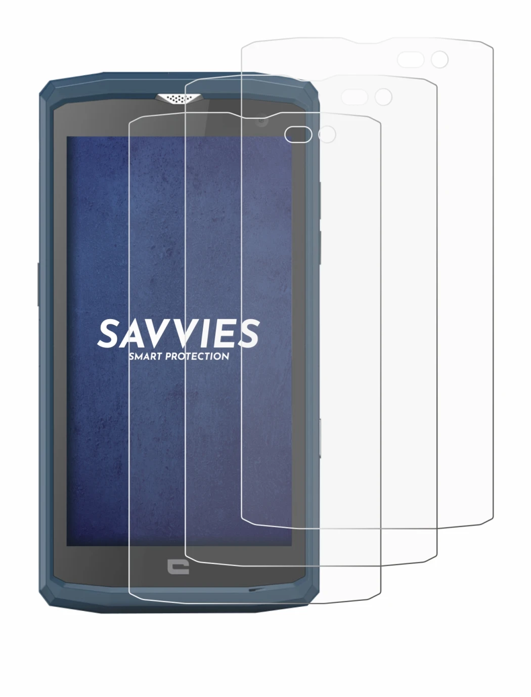 Imagen del dispositivo Crosscall Core X3 con una amplia variedad de protectores de pantalla.