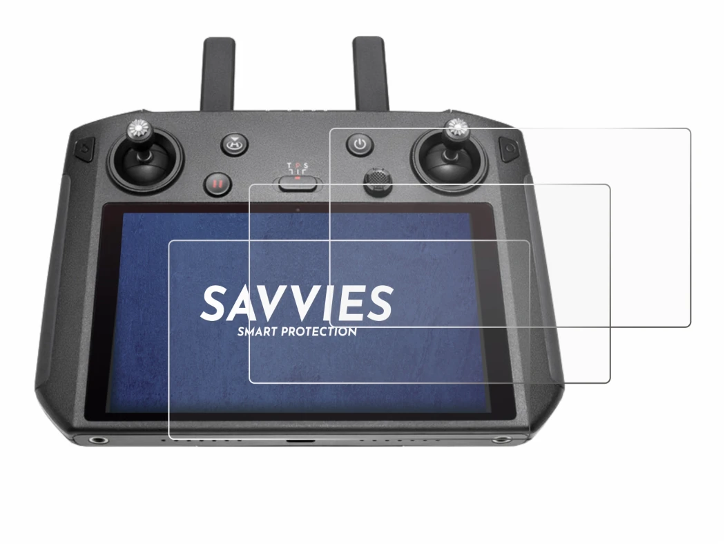 Imagen del dispositivo DJI Smart Controller con una amplia variedad de protectores de pantalla.