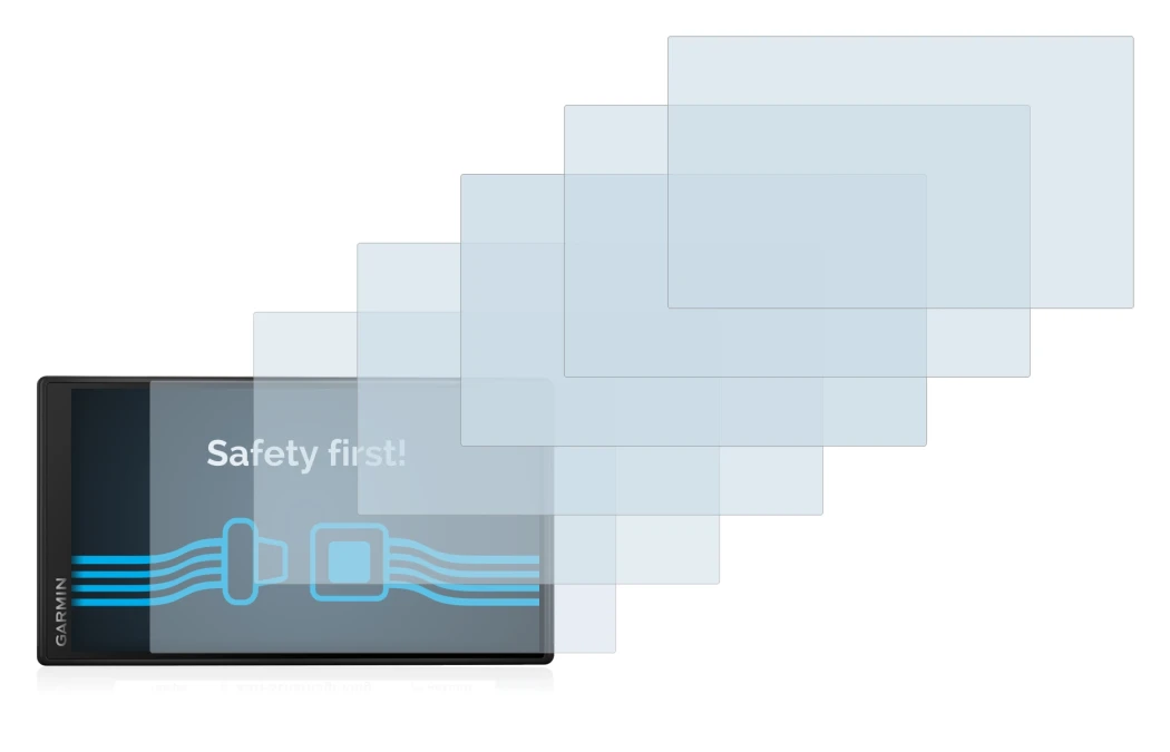 Imagen del dispositivo Garmin DriveSmart 55 con una amplia variedad de protectores de pantalla.