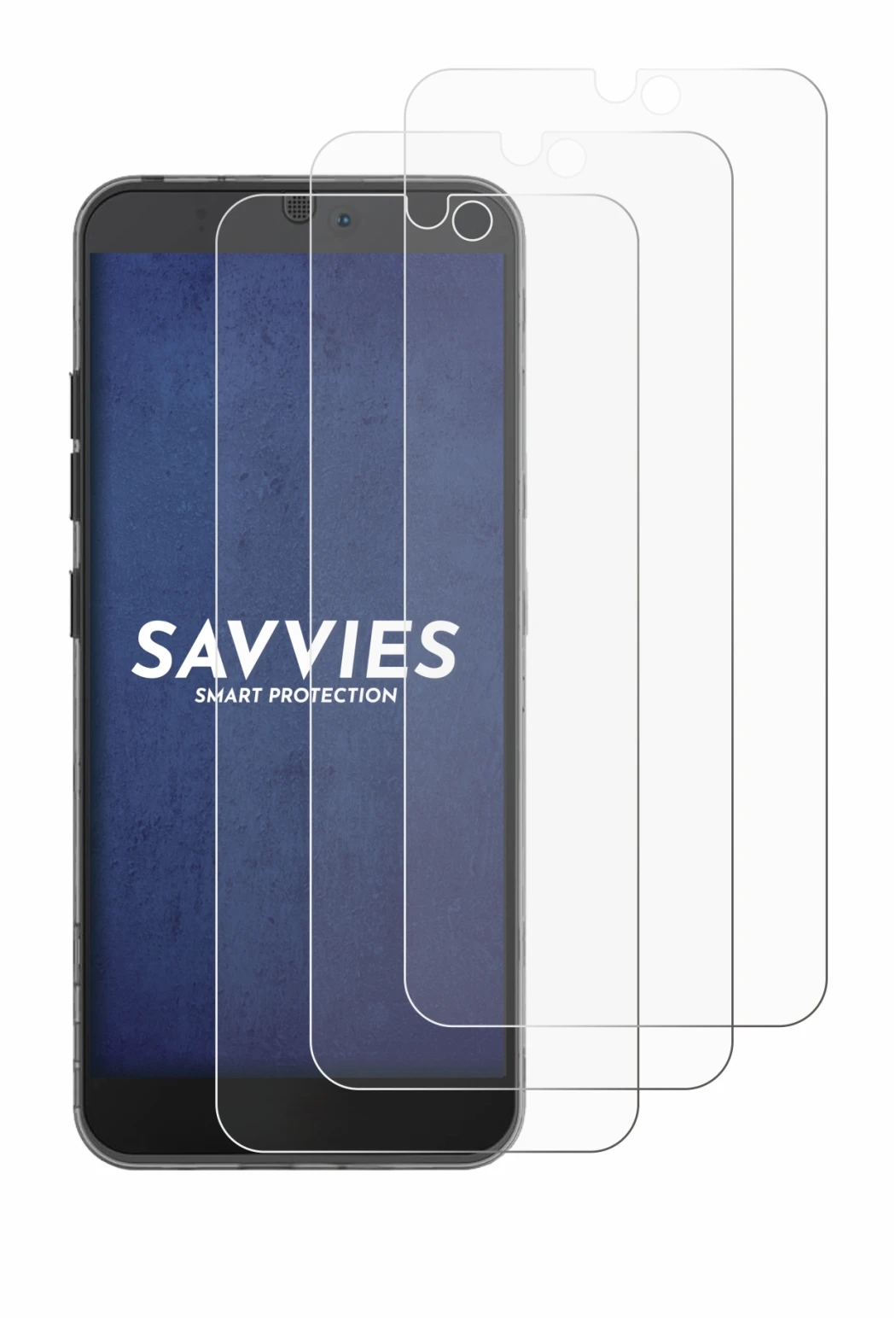 Imagen del dispositivo Fairphone 3 con una amplia variedad de protectores de pantalla.