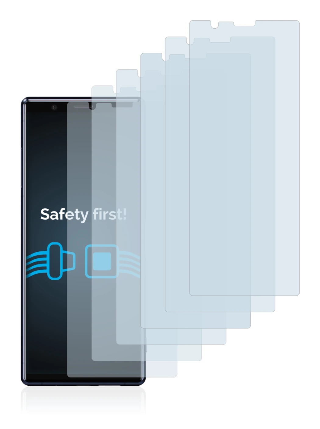 Imagen del dispositivo Sony Xperia 5 con una amplia variedad de protectores de pantalla.