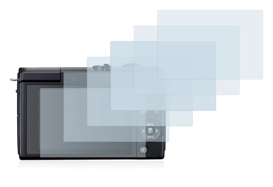 Imagen del dispositivo Canon EOS M200 con una amplia variedad de protectores de pantalla.