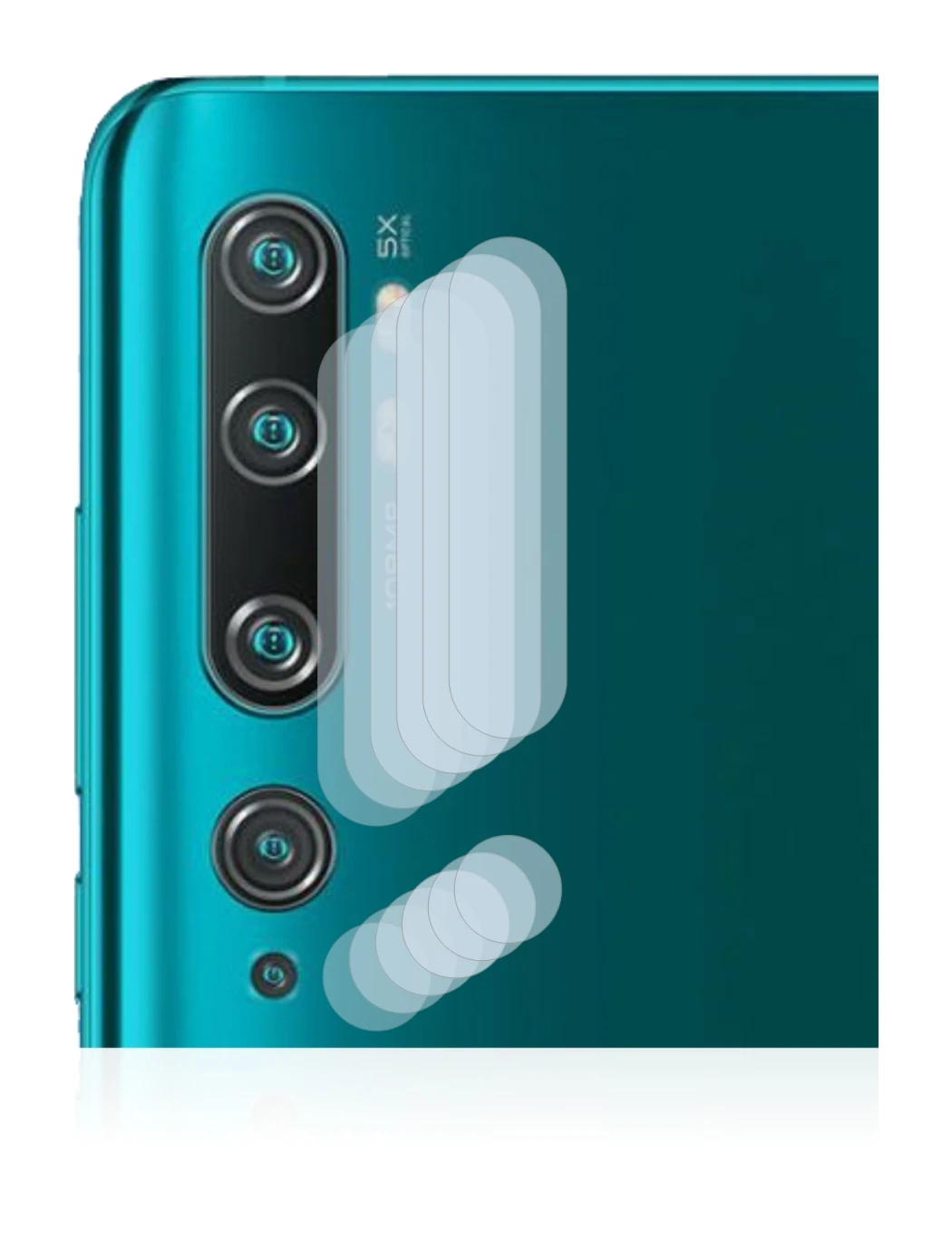 Imagen del dispositivo Xiaomi Mi Note 10 Pro (SÓLO Cámara) con una amplia variedad de protectores de pantalla.