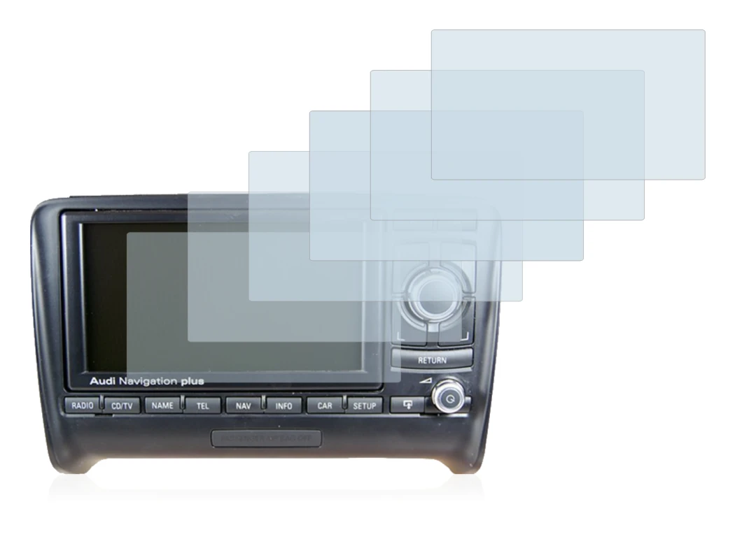 Imagen del dispositivo Audi A3 8P 2004-2012 RNS-E con una amplia variedad de protectores de pantalla.