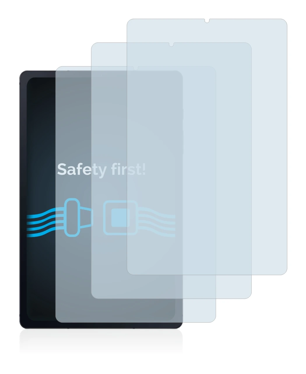 Imagen del dispositivo Samsung Galaxy Tab S6 Lite 2020 con una amplia variedad de protectores de pantalla.