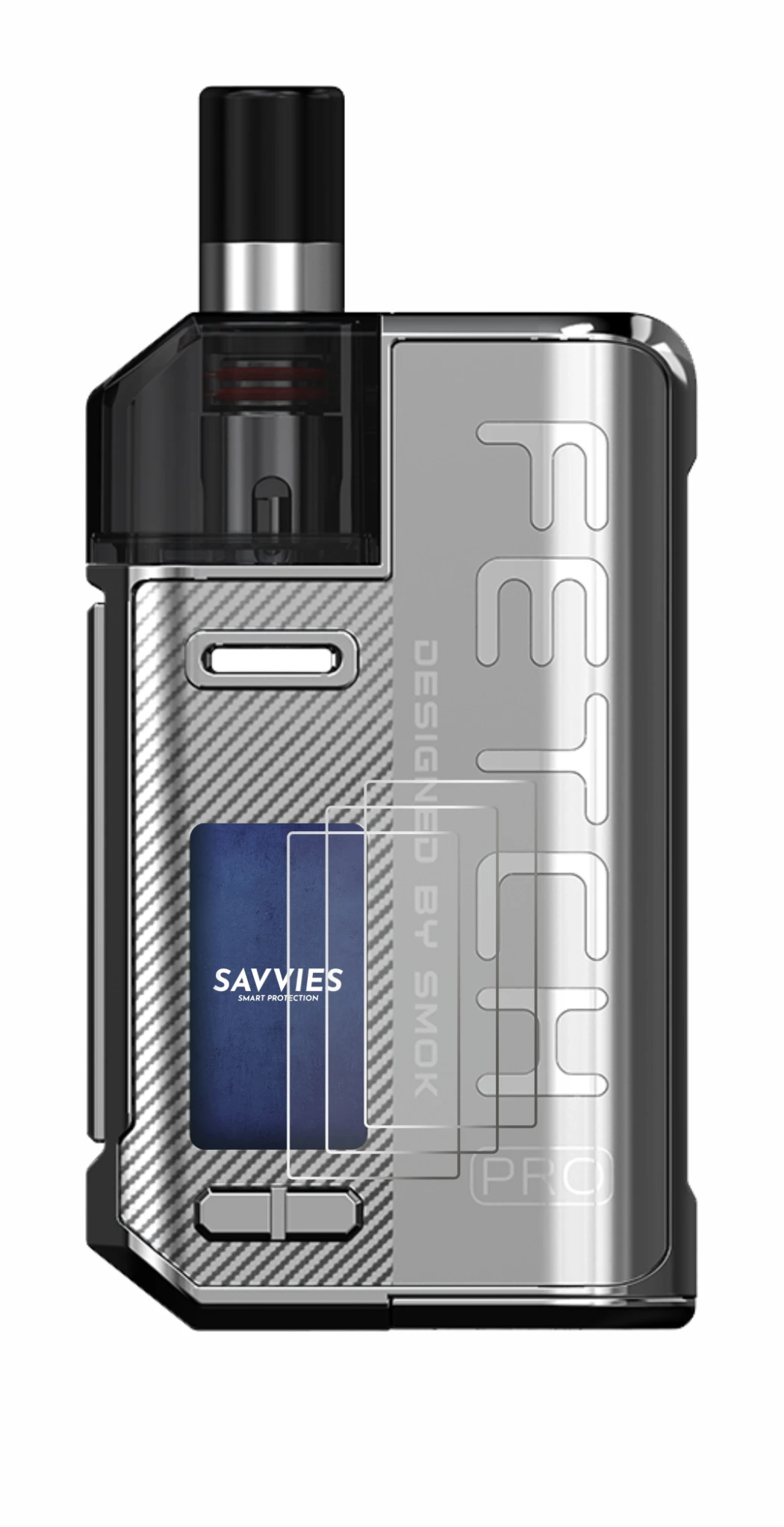 Imagen del dispositivo Smok Fetch 80W Pro con una amplia variedad de protectores de pantalla.