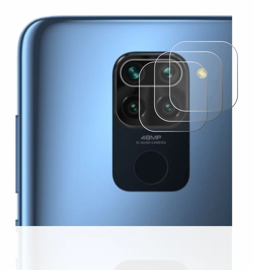 Imagen del dispositivo Xiaomi Redmi Note 9 (SÓLO Cámara) con una amplia variedad de protectores de pantalla.