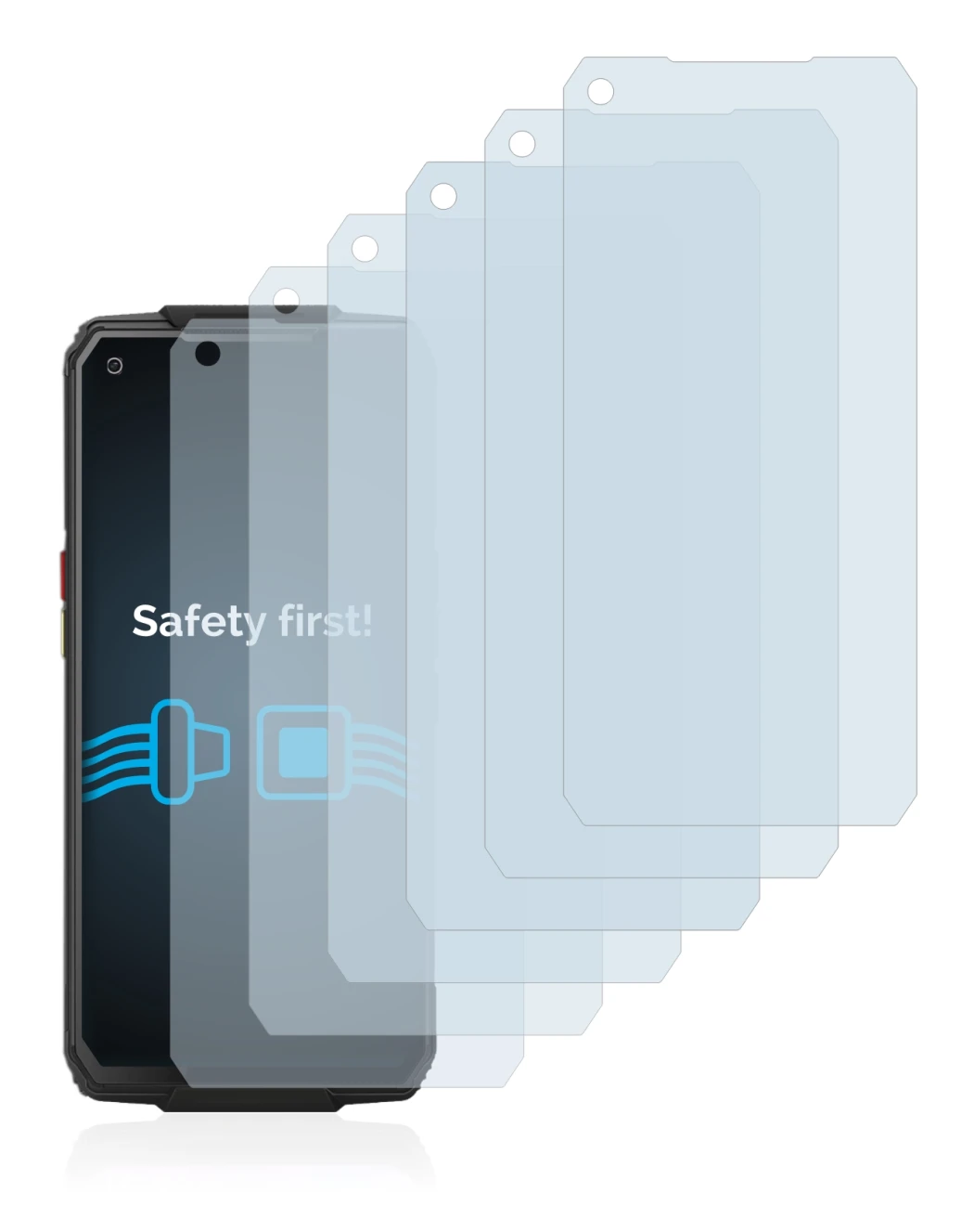 Imagen del dispositivo Oukitel WP7 con una amplia variedad de protectores de pantalla.