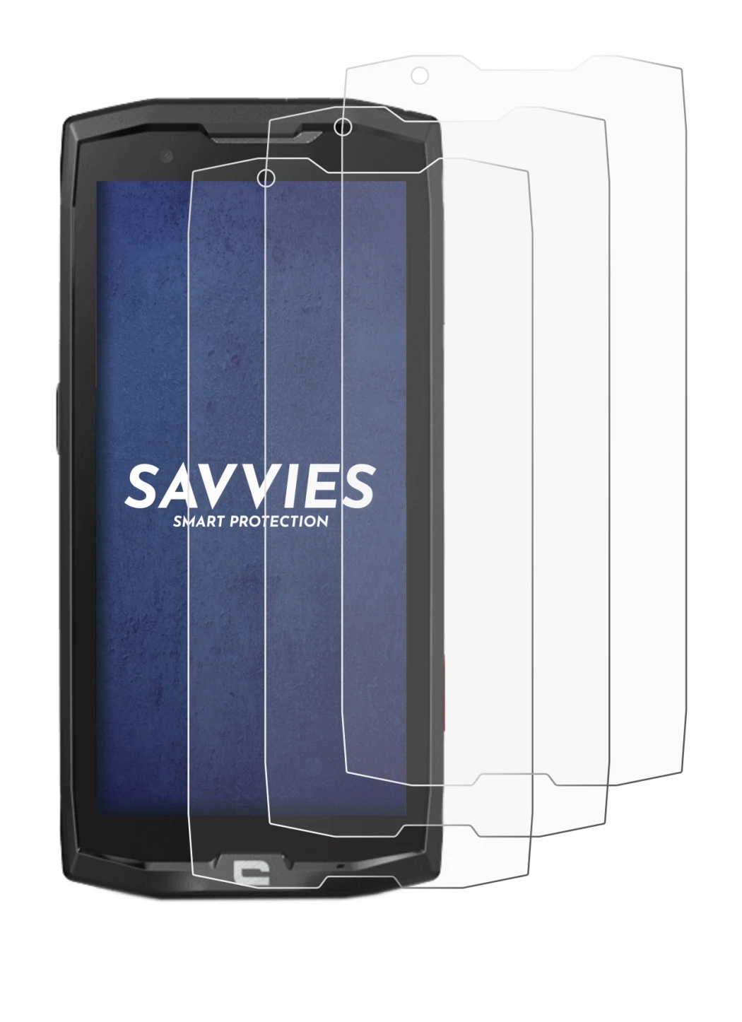 Imagen del dispositivo Crosscall Core X4 con una amplia variedad de protectores de pantalla.