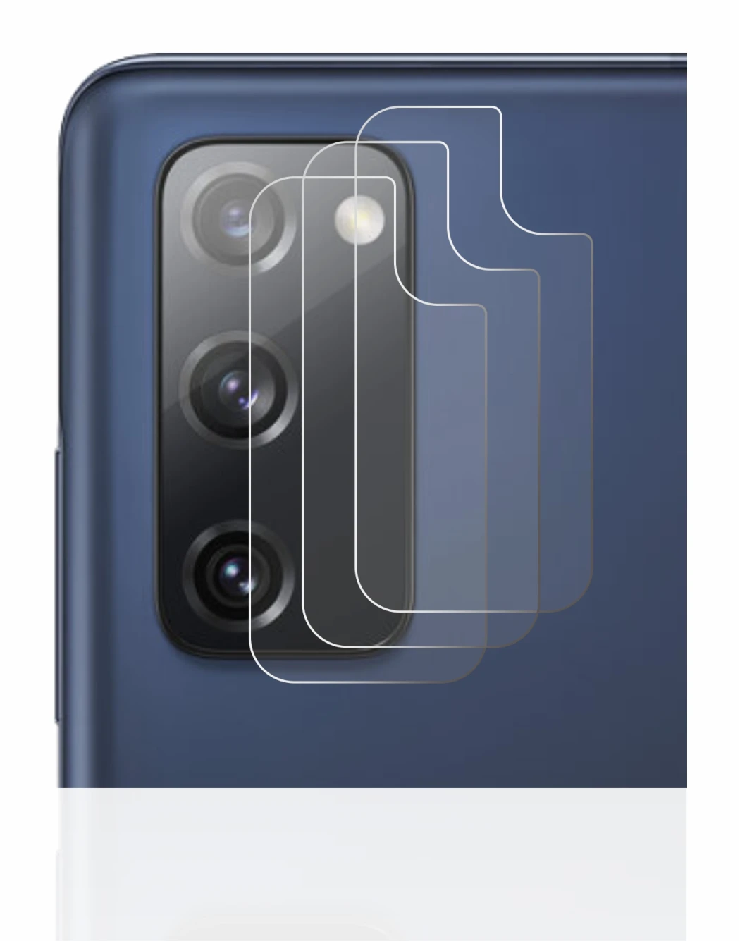 Imagen del dispositivo Samsung Galaxy S20 FE (SÓLO Cámara) con una amplia variedad de protectores de pantalla.