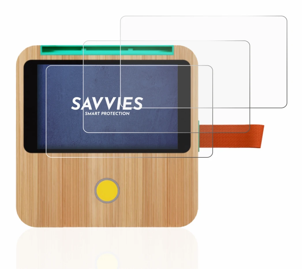 Imagen del dispositivo tigerbox Touch con una amplia variedad de protectores de pantalla.