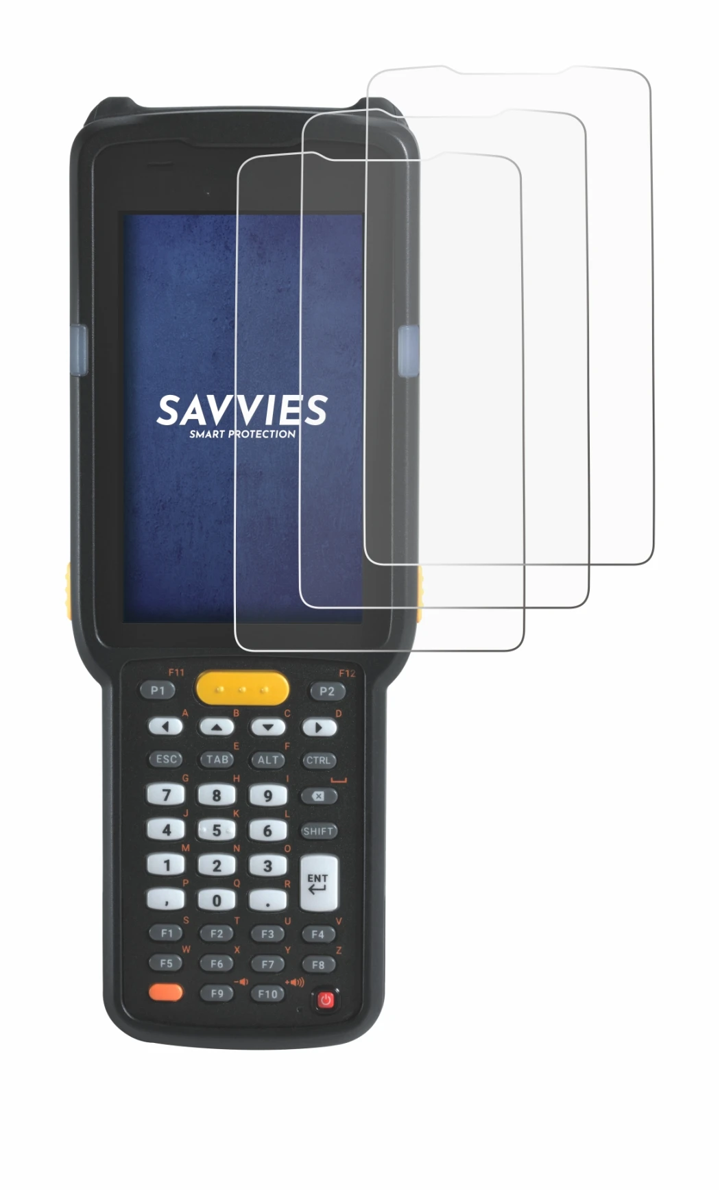 Imagen del dispositivo Zebra MC330L con una amplia variedad de protectores de pantalla.