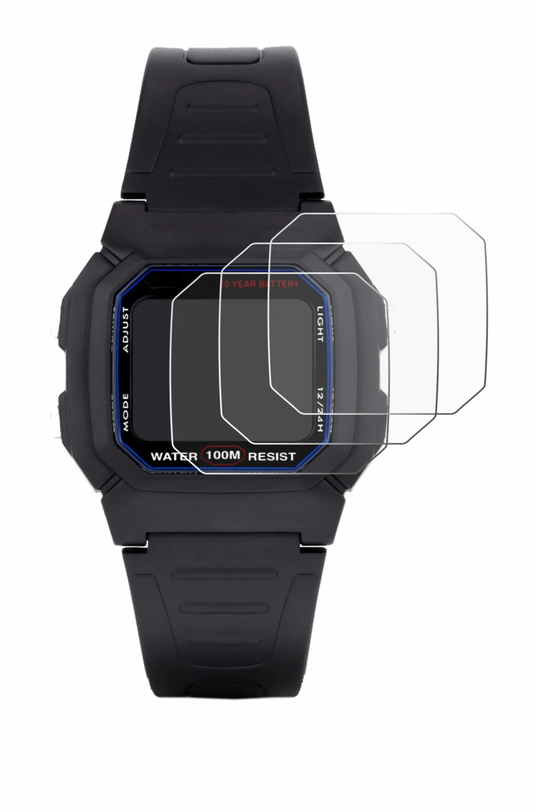 Imagen del dispositivo Casio W-800H-1AVES con una amplia variedad de protectores de pantalla.