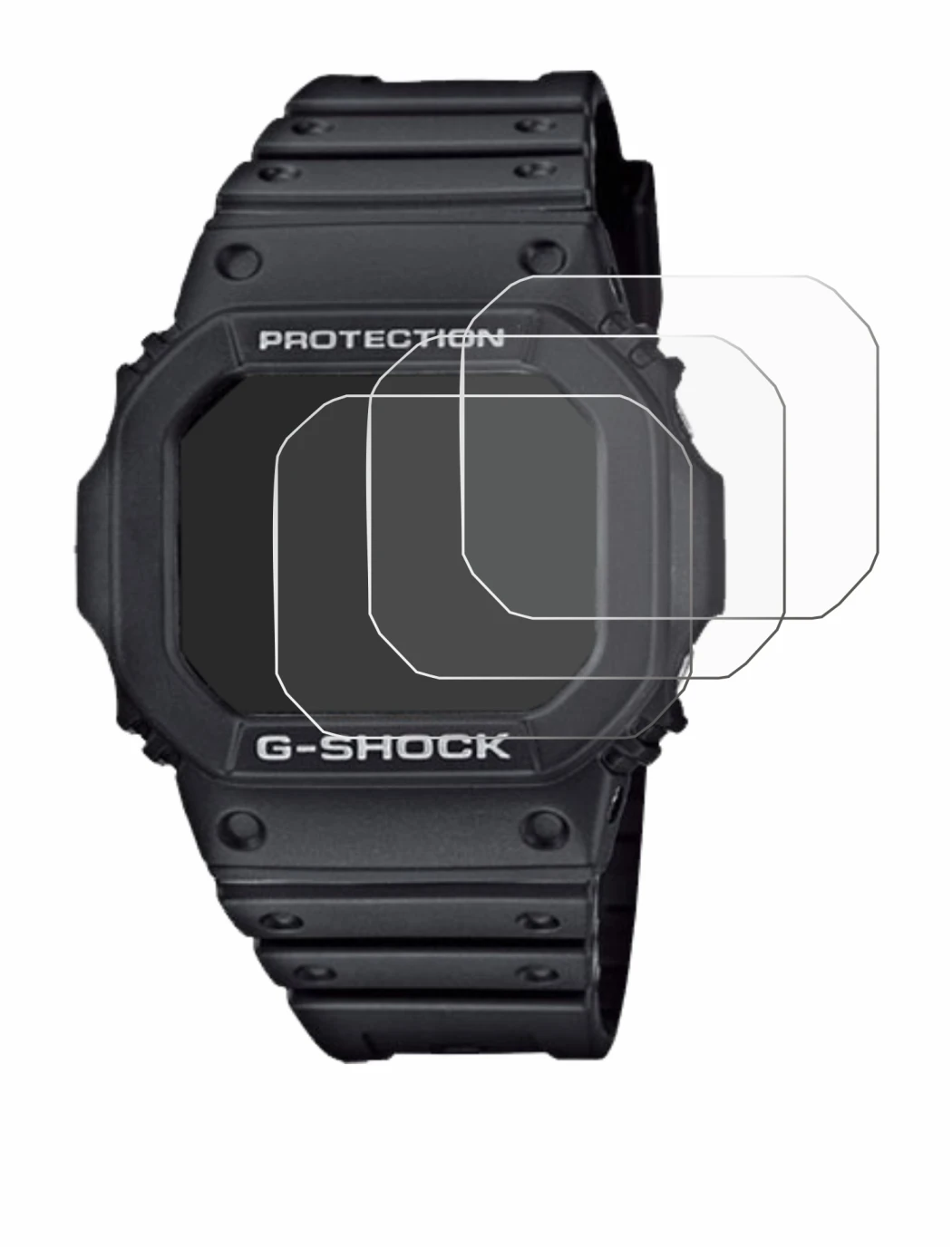 Imagen del dispositivo Casio G-Shock GW-M5610-1ER con una amplia variedad de protectores de pantalla.