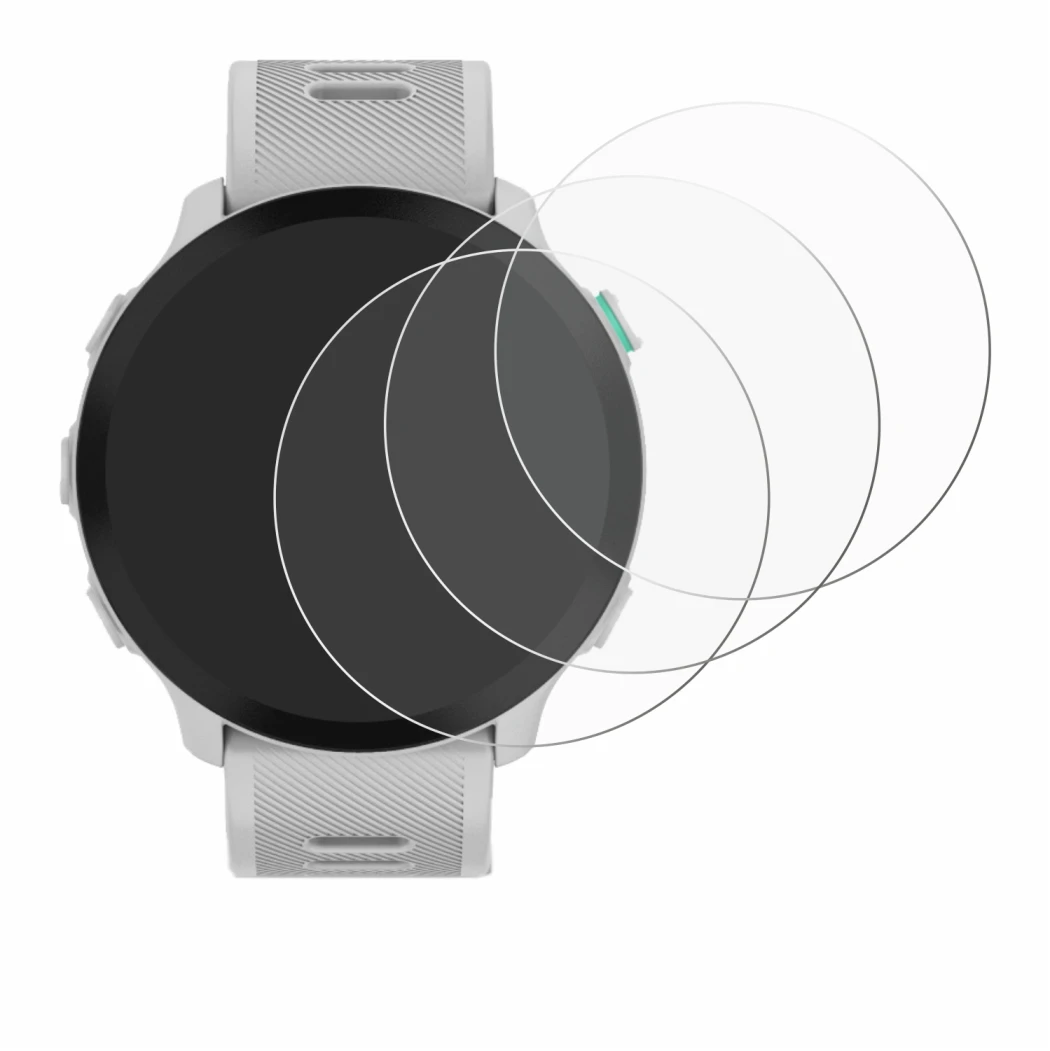 Imagen del dispositivo Garmin Forerunner 55 con una amplia variedad de protectores de pantalla.