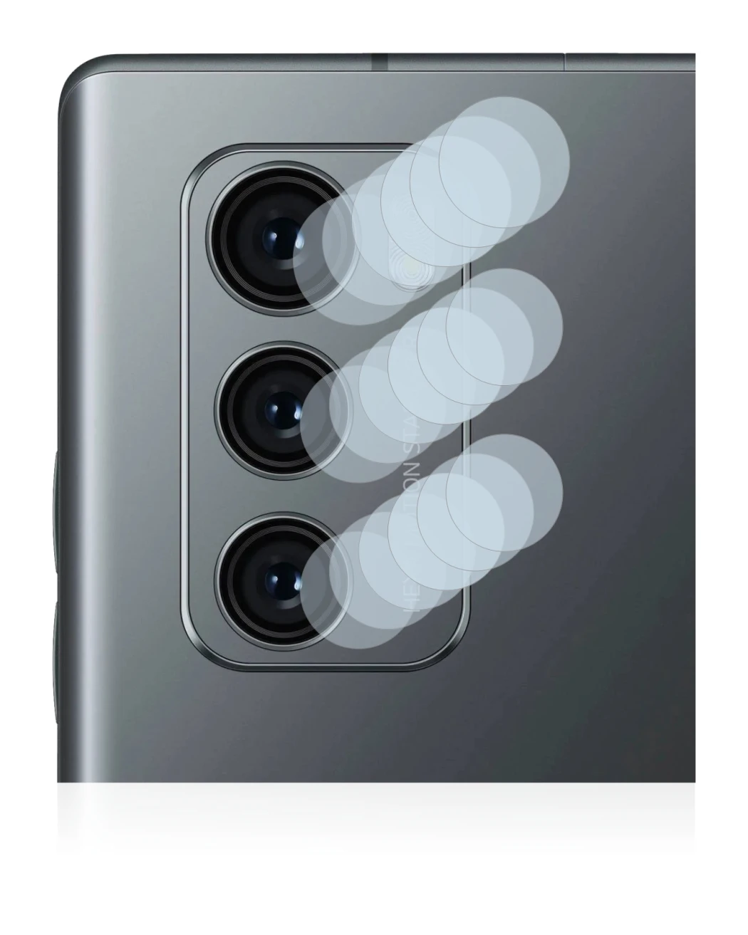 Imagen del dispositivo LG Wing (SÓLO Cámara) con una amplia variedad de protectores de pantalla.