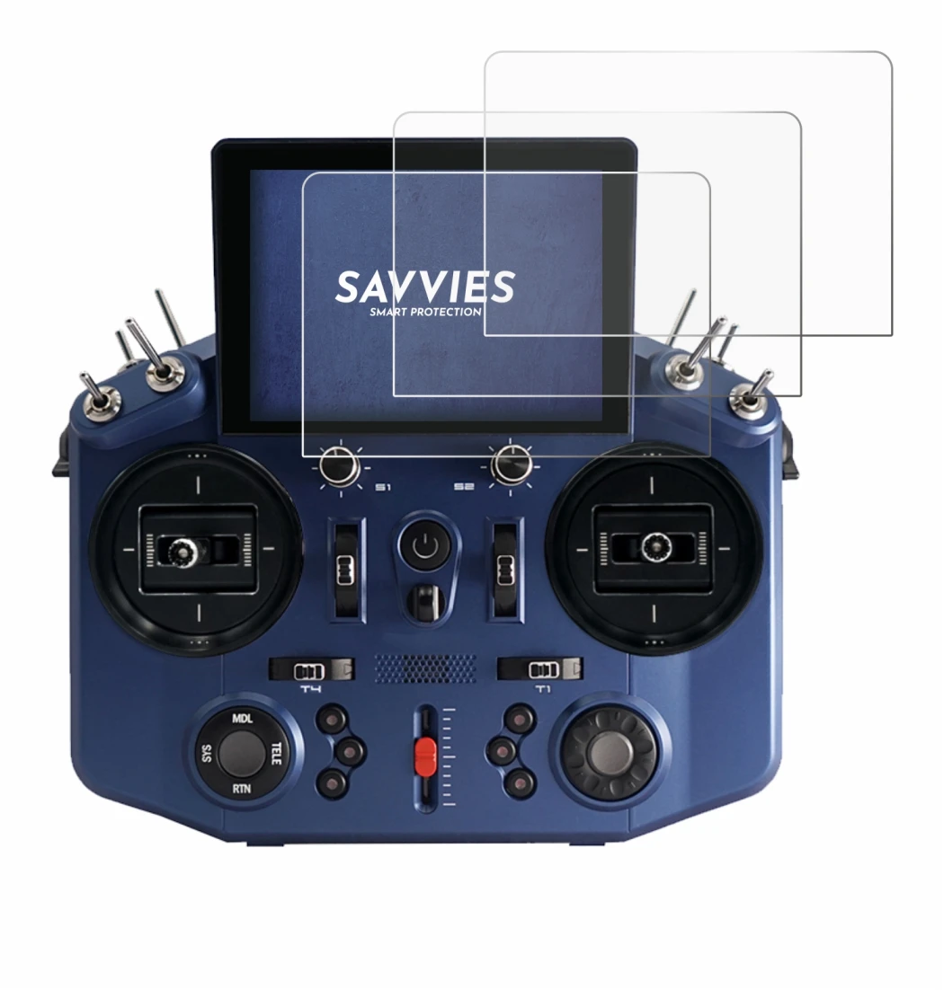 Imagen del dispositivo FrSky Tandem X20S con una amplia variedad de protectores de pantalla.