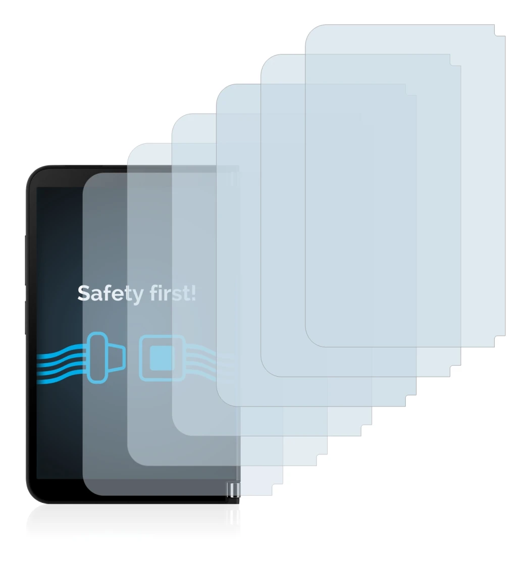 Imagen del dispositivo Microsoft Surface Duo 2 (Pantalla exterior) con una amplia variedad de protectores de pantalla.