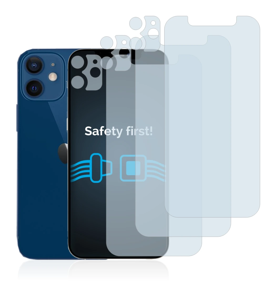 Imagen del dispositivo Apple iPhone 12 (Frontal+Cámara) con una amplia variedad de protectores de pantalla.