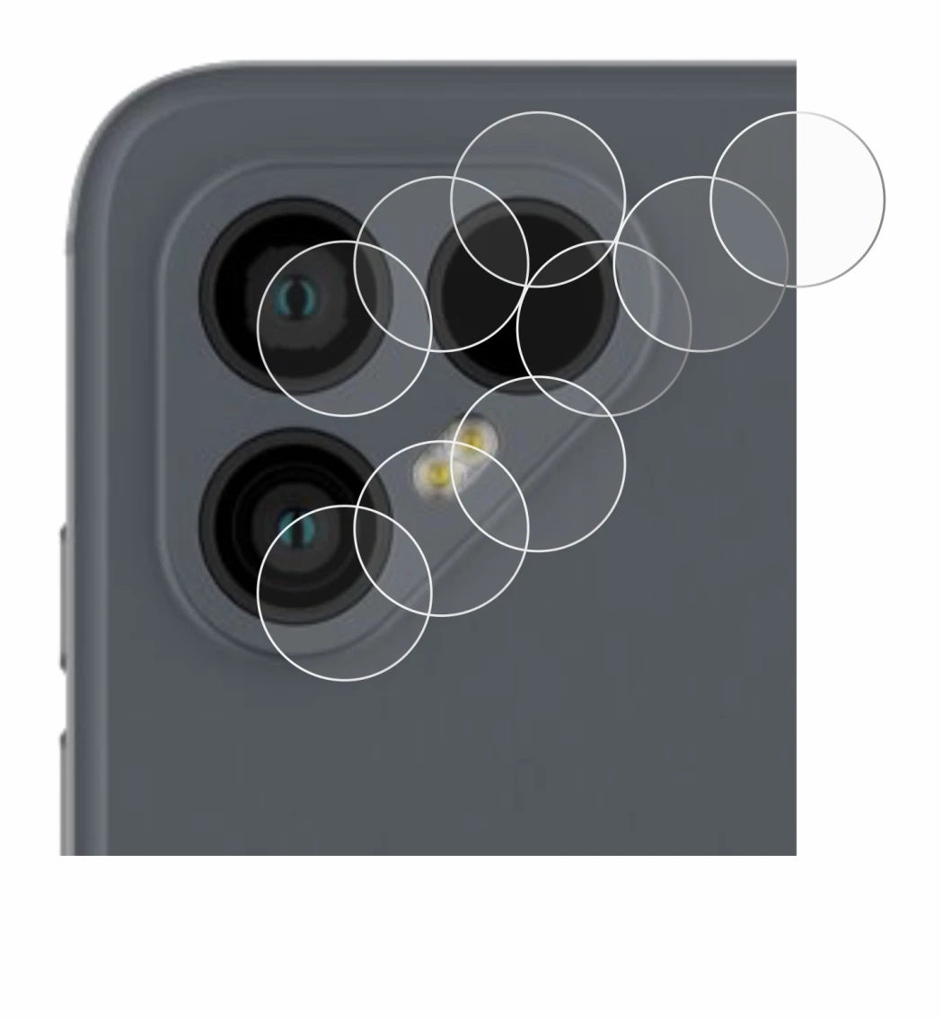 Imagen del dispositivo Fairphone 4 (SÓLO Cámara) con una amplia variedad de protectores de pantalla.