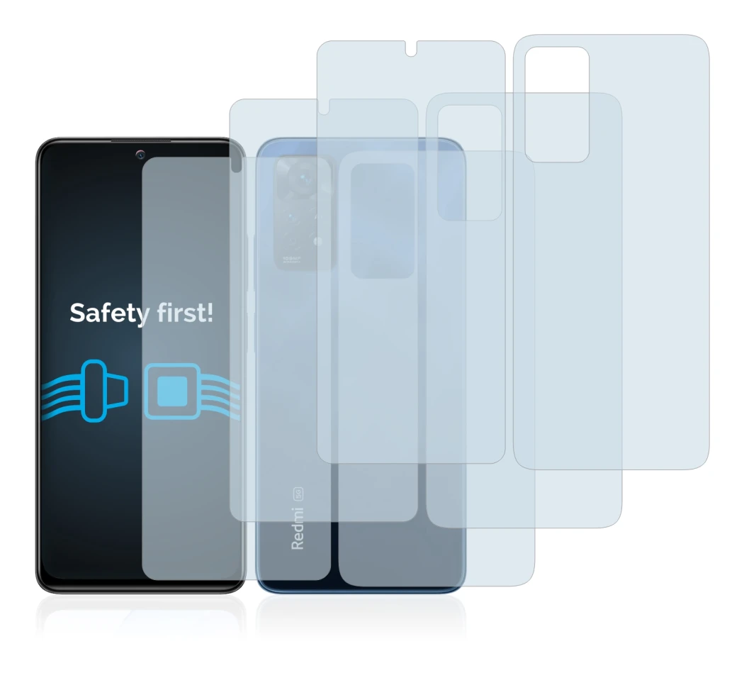 Imagen del dispositivo Xiaomi Redmi Note 11 Pro 5G (Frontal+Trasero) con una amplia variedad de protectores de pantalla.
