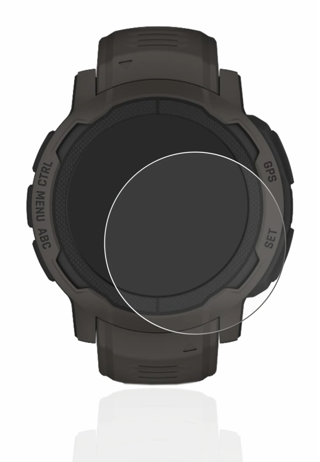 Imagen del dispositivo Garmin Instinct 2 con una amplia variedad de protectores de pantalla.