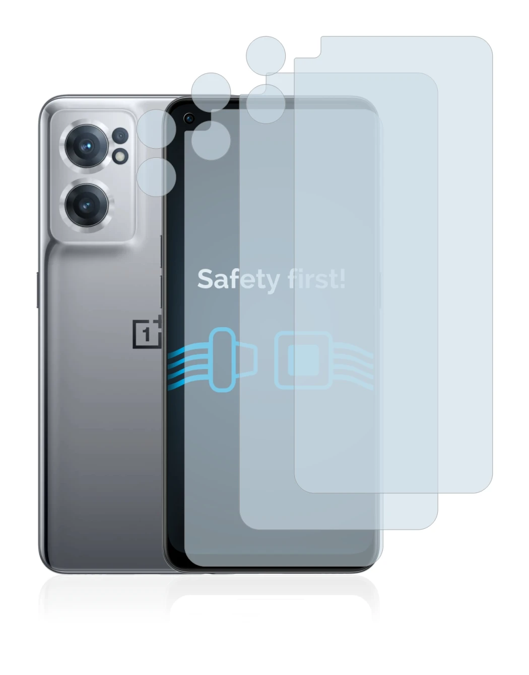 Imagen del dispositivo OnePlus Nord CE 2 5G (Frontal+Cámara) con una amplia variedad de protectores de pantalla.