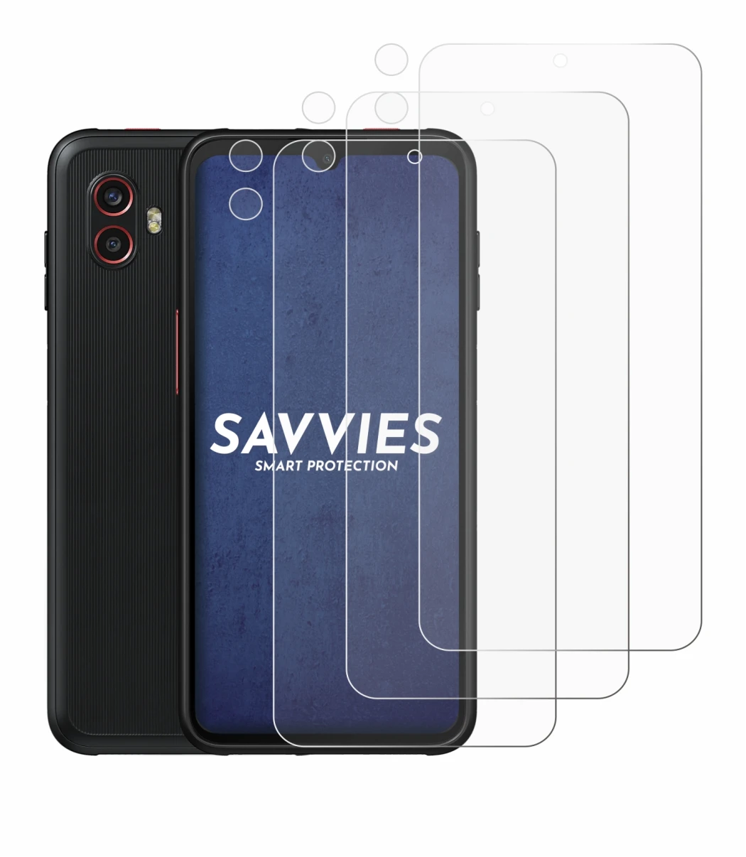 Imagen del dispositivo Samsung Galaxy Xcover 6 Pro (Frontal+Cámara) con una amplia variedad de protectores de pantalla.