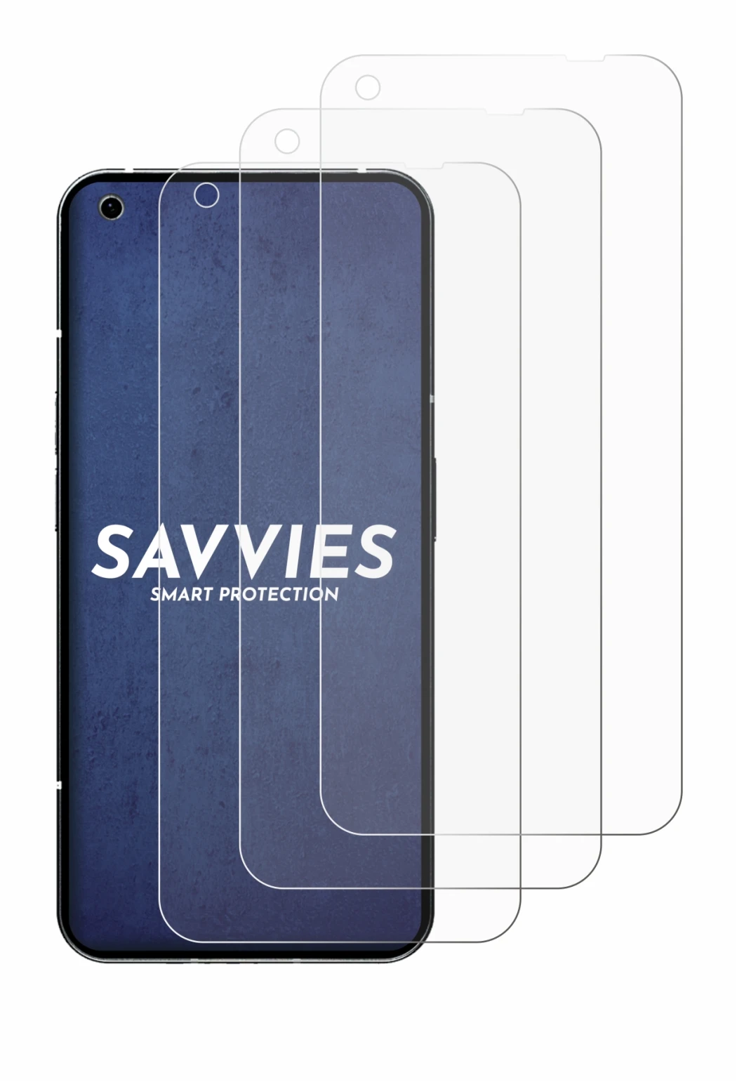 Imagen del dispositivo Nothing Phone (1) con una amplia variedad de protectores de pantalla.